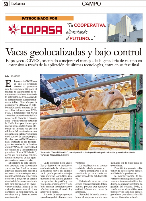 Vacas geolocalizadas y bajo control copasa cooperativa de agricultores y ganaderos